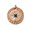 Rose Gold Plated Sterling Silver Star Medallion Charm