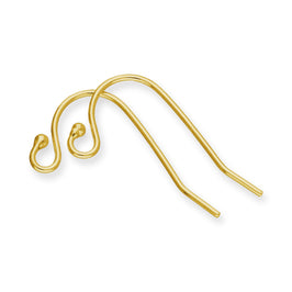 Pair of Gold Plated Sterling Silver Beaded Earring Wires