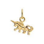 Gold Plated Tiny Sterling Silver Unicorn Charm