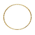 Gold Plated Sterling Silver Diamond Cut Twist Bangle