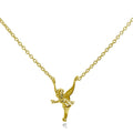 Gold Plated Sterling Silver Fairy Necklace 18 Inches