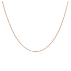 Rose Gold Plated Sterling Silver Adjustable Slider Necklace