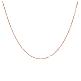 Rose Gold Plated Sterling Silver Adjustable Slider Necklace