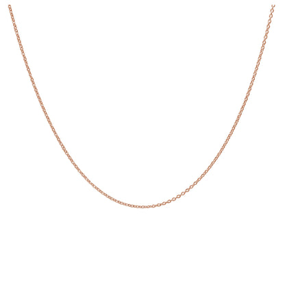 Rose Gold Plated Sterling Silver Adjustable Slider Necklace