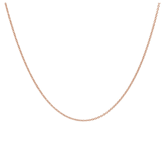 Rose Gold Plated Sterling Silver Adjustable Slider Necklace
