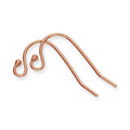 Pair of Rose Gold Plated Sterling Silver Beaded Earring Wires
