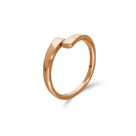 Rose Gold Plated Sterling Silver Adjustable Wrap Around Toe Ring