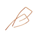 Rose Gold Plated Sterling Silver Pull Through Bar Earrings