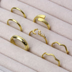 Gold Plated Sterling Silver 2mm D Shaped Wedding Band Ring E - W