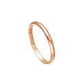 Rose Gold Plated Sterling Silver 2mm Wedding Band Ring Sizes E-W