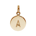 Rose Gold Plated Sterling Silver Engravable Letter A-Z Charm