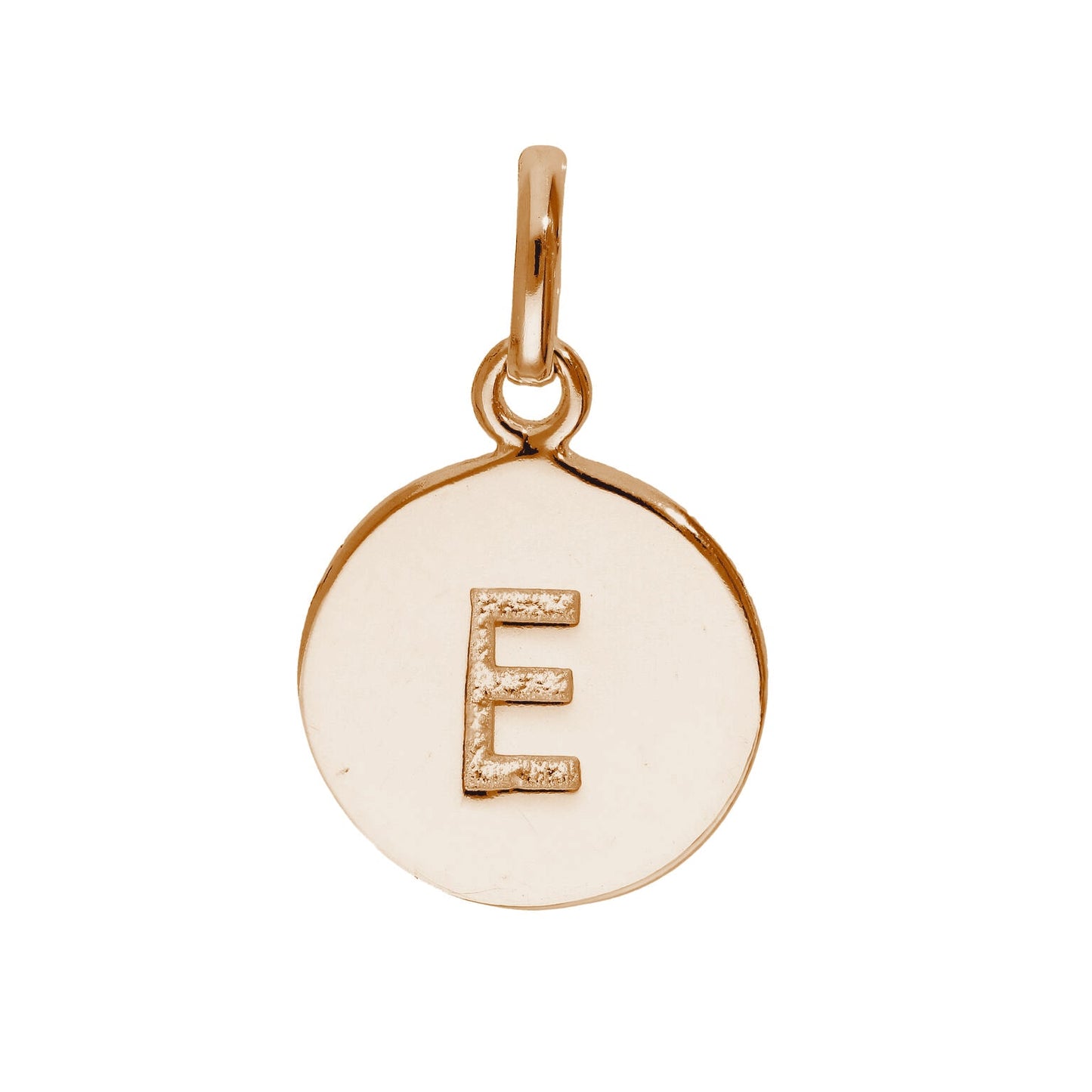 Rose Gold Plated Sterling Silver Engravable Letter A-Z Charm