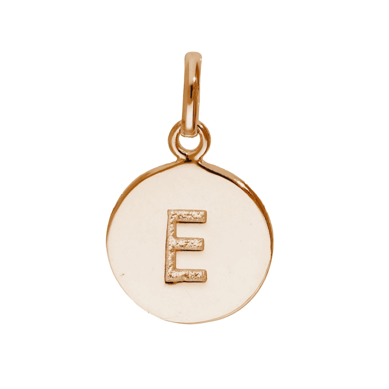 Rose Gold Plated Sterling Silver Engravable Letter A-Z Charm