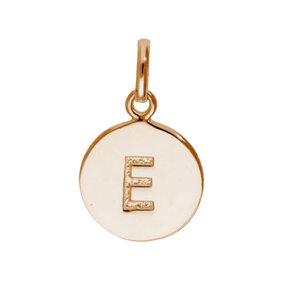 Rose Gold Plated Sterling Silver Engravable Letter A-Z Charm