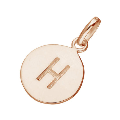 Rose Gold Plated Sterling Silver Engravable Letter A-Z Charm