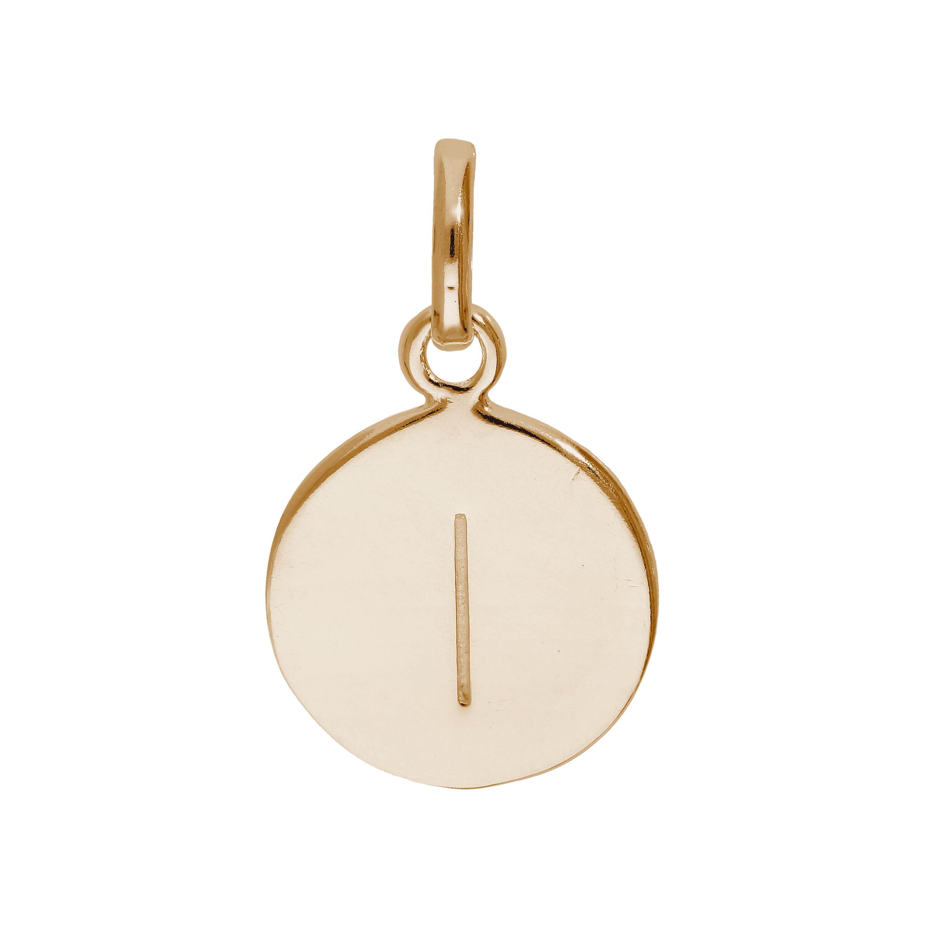 Rose Gold Plated Sterling Silver Engravable Letter A-Z Charm