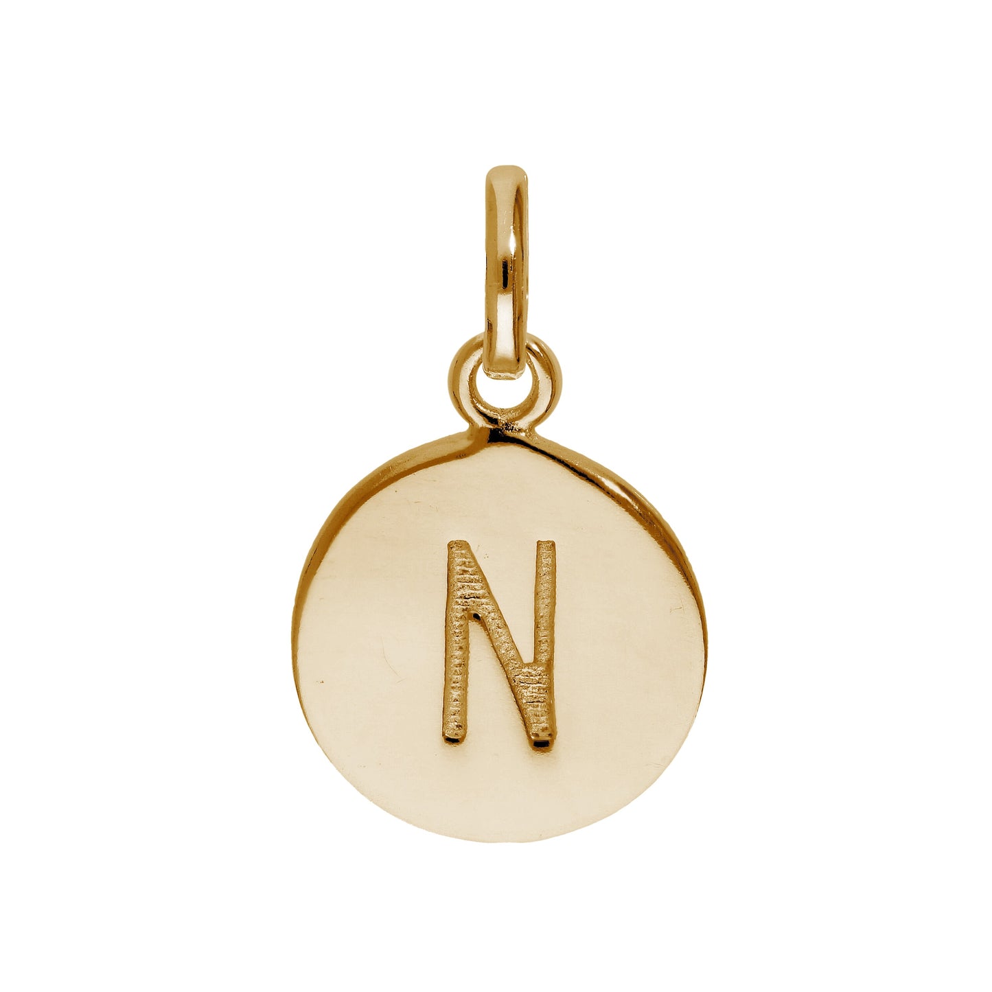 Rose Gold Plated Sterling Silver Engravable Letter A-Z Charm