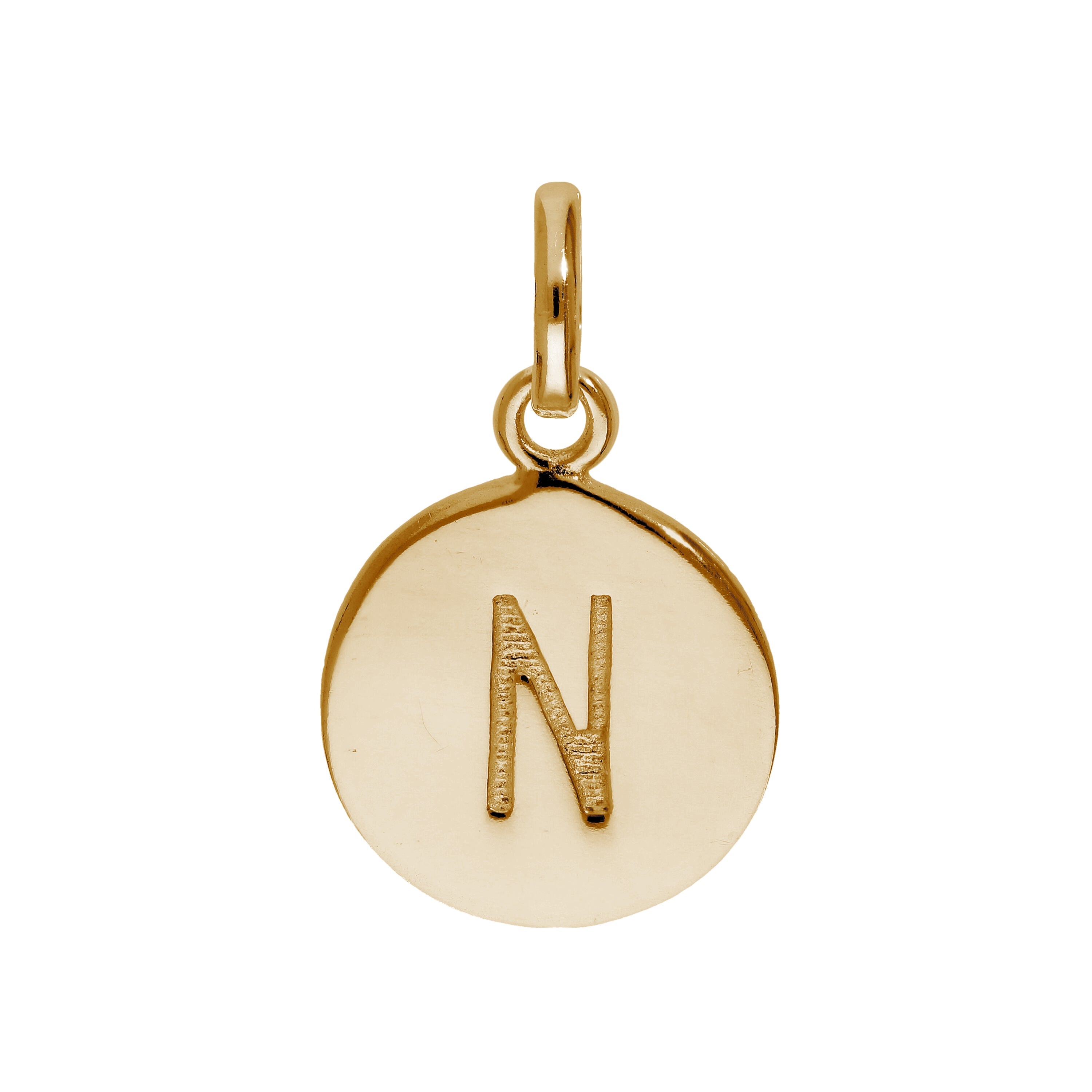 Rose Gold Plated Sterling Silver Engravable Letter A-Z Charm