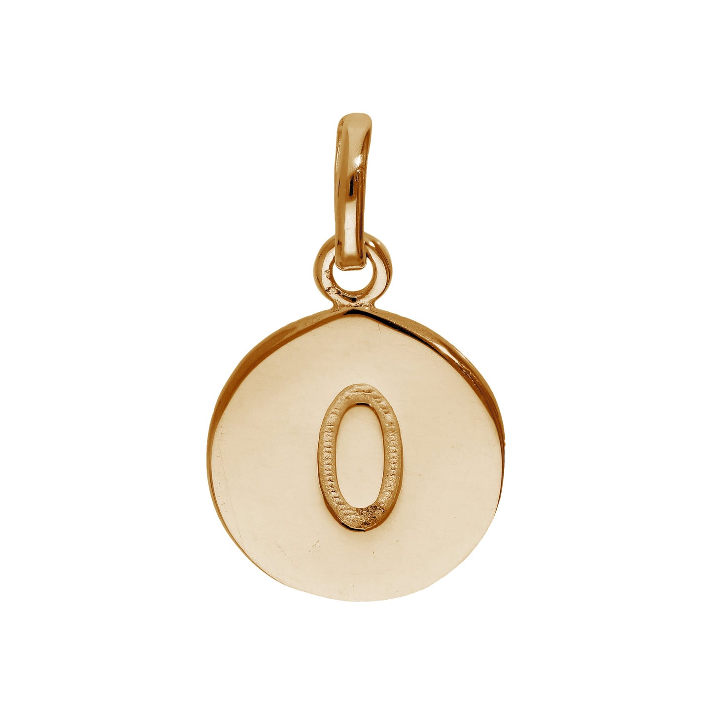 Rose Gold Plated Sterling Silver Engravable Letter A-Z Charm