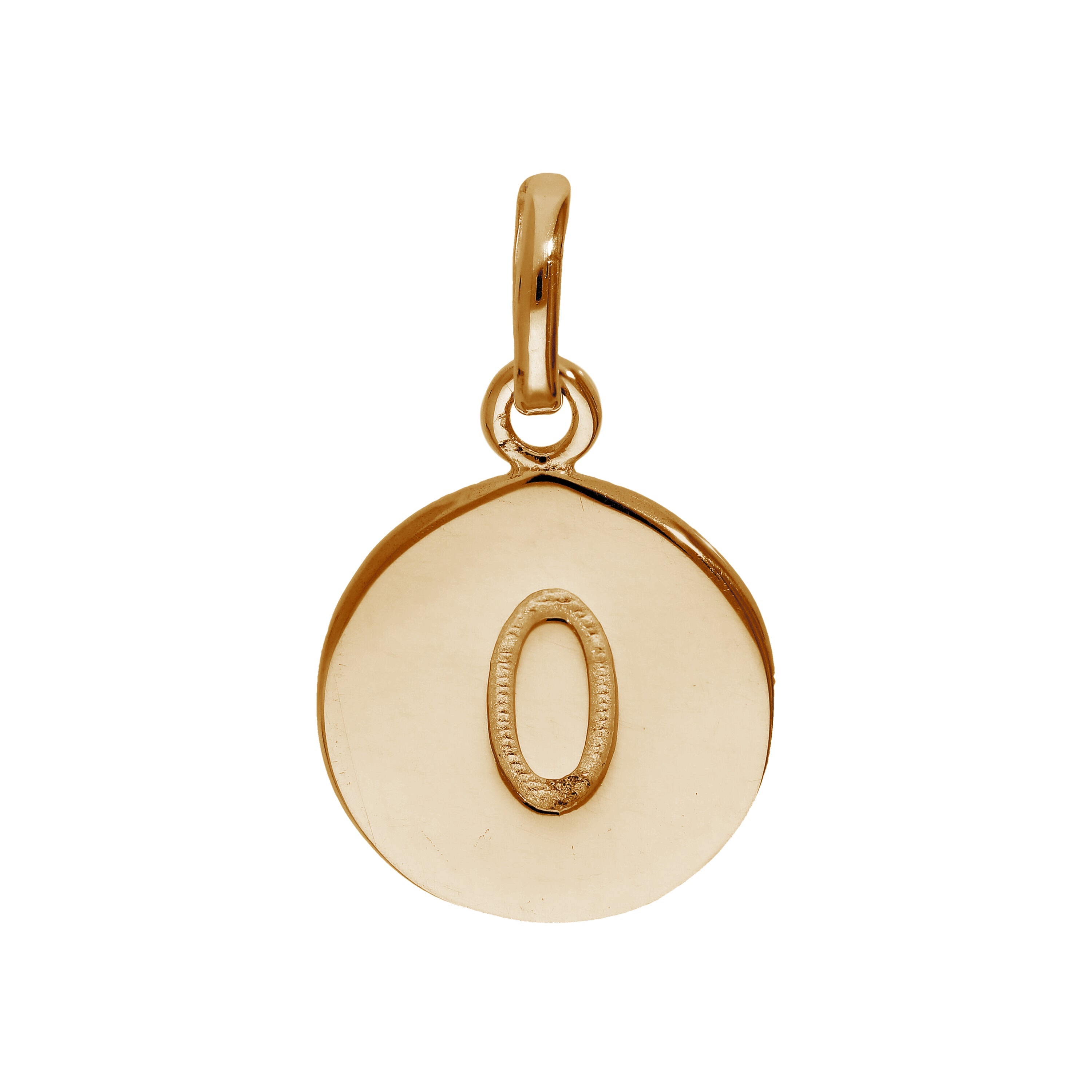 Rose Gold Plated Sterling Silver Engravable Letter A-Z Charm