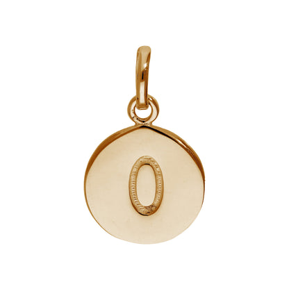 Rose Gold Plated Sterling Silver Engravable Letter A-Z Charm