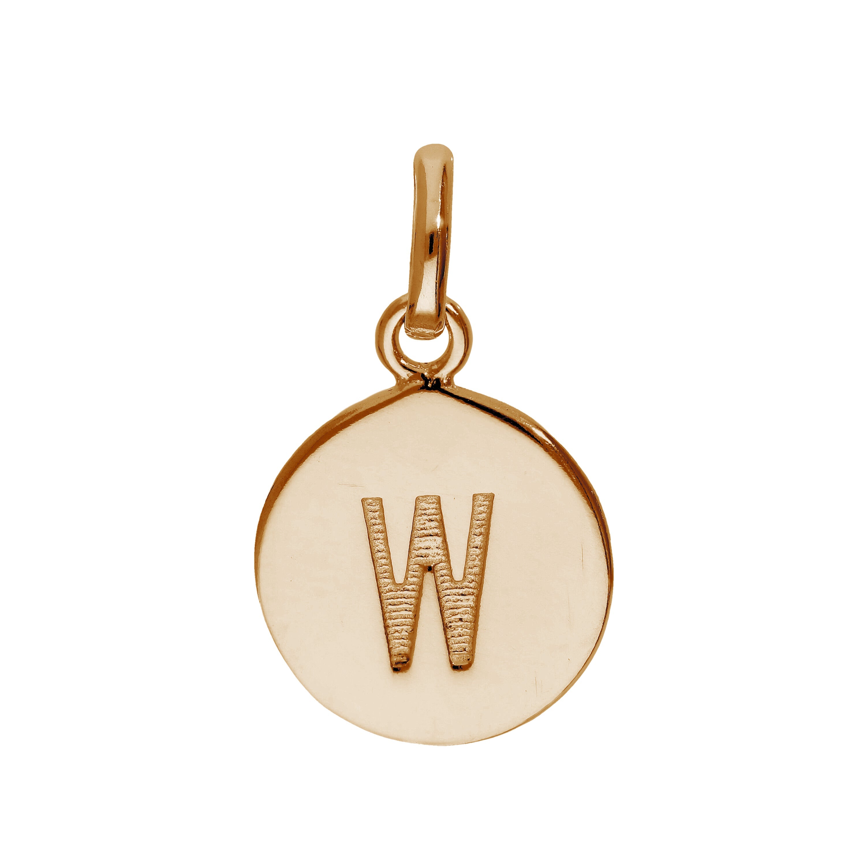 Rose Gold Plated Sterling Silver Engravable Letter A-Z Charm