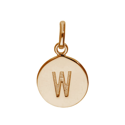 Rose Gold Plated Sterling Silver Engravable Letter A-Z Charm