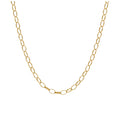 9ct Gold 2.65mm Oval Belcher Chain Necklace 18 - 22 inches