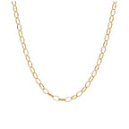 9ct Gold 2.65mm Oval Belcher Chain Necklace 18 - 22 inches
