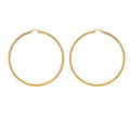 9ct Gold 10mm - 70mm Lightweight Hinged Hoop Earrings