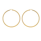 9ct Gold 10mm - 70mm Lightweight Hinged Hoop Earrings