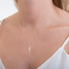 Sterling Silver Fish Bones Necklace 16 - 24 Inches
