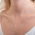 Sterling Silver & CZ Crystal Star of David Necklace 14 - 32 Inches