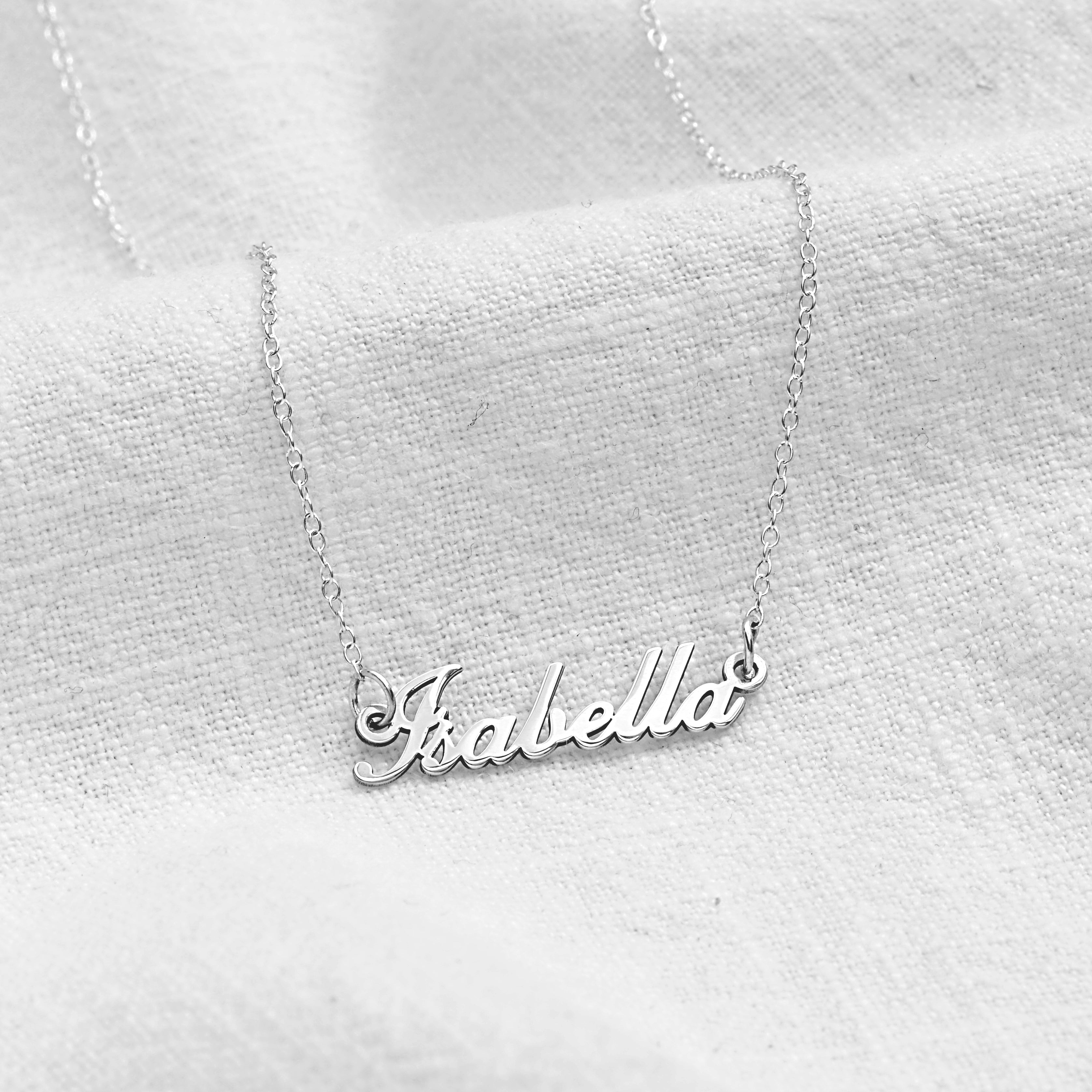 Personalised Sterling Silver Name Necklace