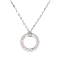 Bespoke Sterling Silver New Baby Circle Necklace 16-28 Inches