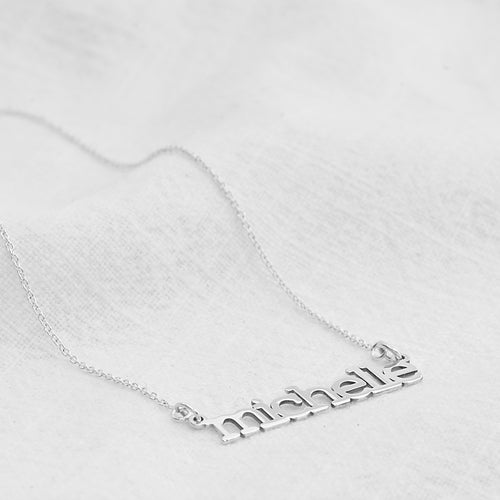 Personalised Sterling Silver Name Necklace