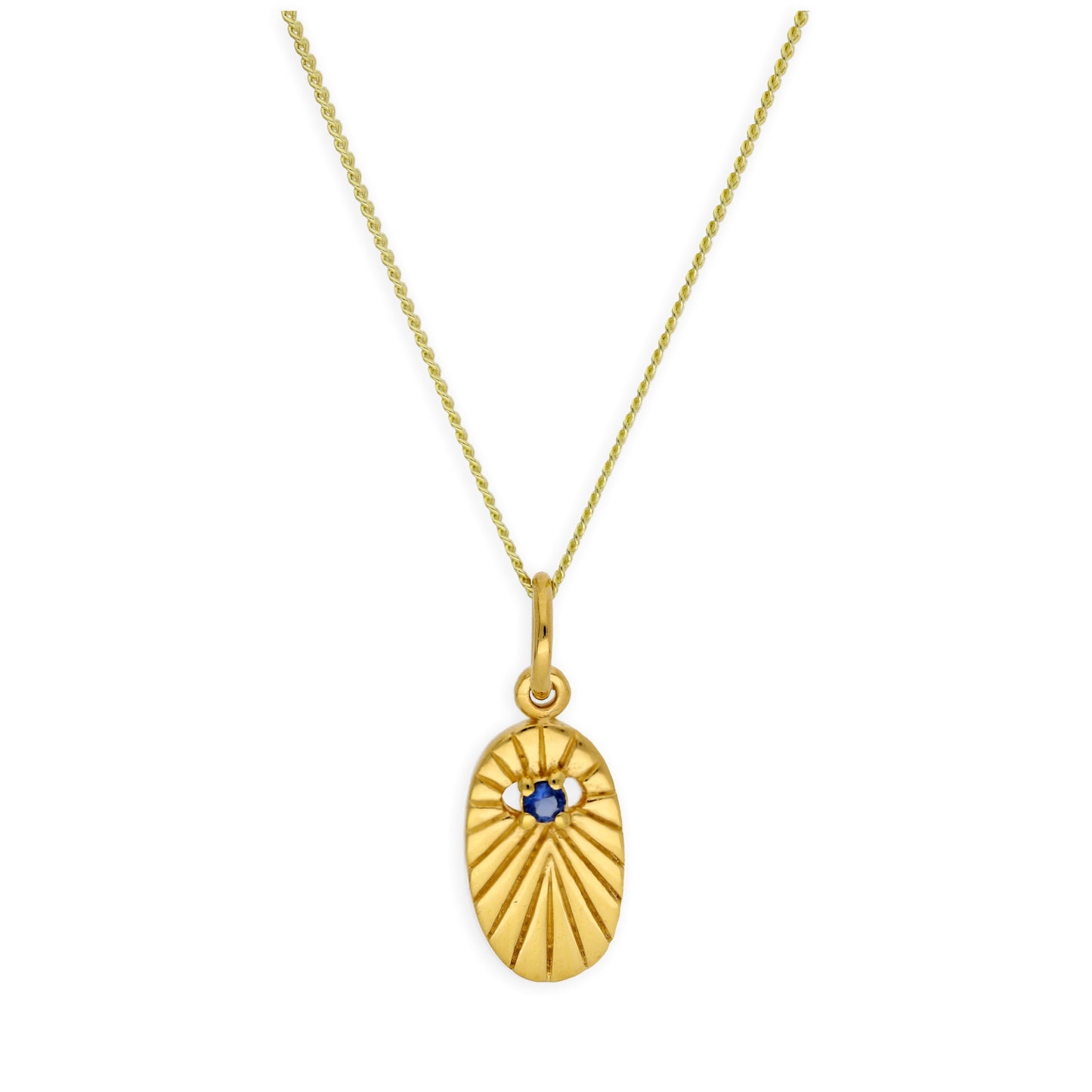 Gold Plated Sterling Silver Star Oval Medallion Necklace 14-32 Inches