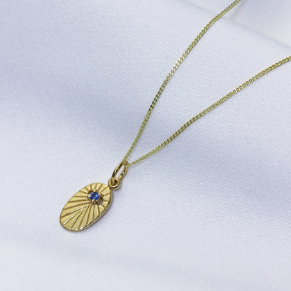 Gold Plated Sterling Silver Star Oval Medallion Necklace 14-32 Inches