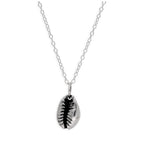 Sterling Silver Cowrie Shell Necklace 14-22 Inches