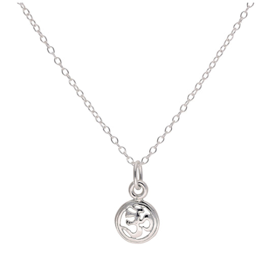 Sterling Silver Ohm Pendant Necklace 14 - 22 Inches