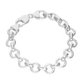 Sterling Silver 7.5 Inch Thick 7mm Curb Bracelet