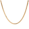 9ct Gold 2mm Thick Diamond Cut Curb Necklace 20 Inches