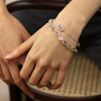 Sterling Silver Chunky Oval Link Belcher Bracelet 8 Inches