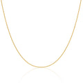 Gold Plated Sterling Silver 1mm Bead Chain 14 Inches