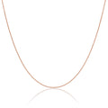 Rose Gold Plated Sterling Silver 1mm Bead Chain 14 Inches