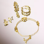 Gold Plated Sterling Silver Chunky Link Fine Chain Bracelet