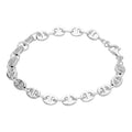 Sterling Silver Chunky Link Chain Bracelet 7.5 Inches
