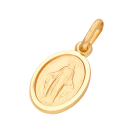 9ct Gold Miraculous Mary Charm