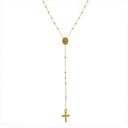 Fine 9ct Gold Adjustable Rosary Necklace