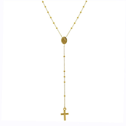 Fine 9ct Gold Adjustable Rosary Necklace